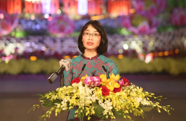 Phó Chủ tịch UBND TP.HCM Trần Thị Diệu Thúy phát biểu khai mạc.