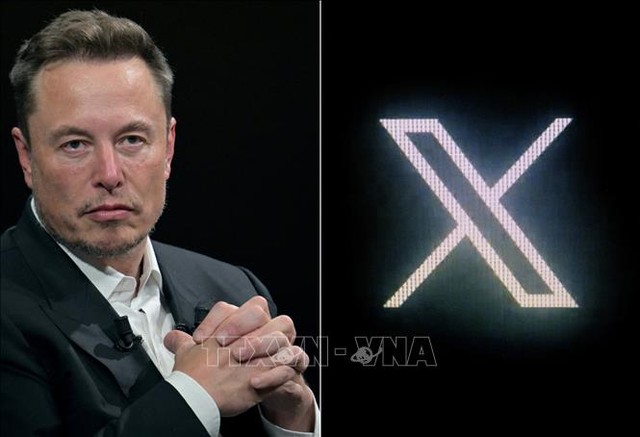 Tỷ phú Elon Musk (trái) và biểu tượng mạng xã hội X. Ảnh: AFP/TTXVN Tỷ phú Elon Musk (trái) và biểu tượng mạng xã hội X. Ảnh: AFP/TTXVN