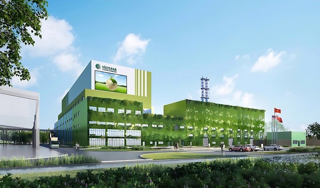 Phối cảnh nhà máy đốt rác phát điện VietStar