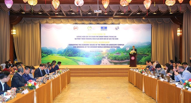 Hội thảo Quốc tế “Lượng hoá giá trị Quần thể danh thắng Tràng An và Phát triển thương hiệu của điểm đến Di sản thế giới”.