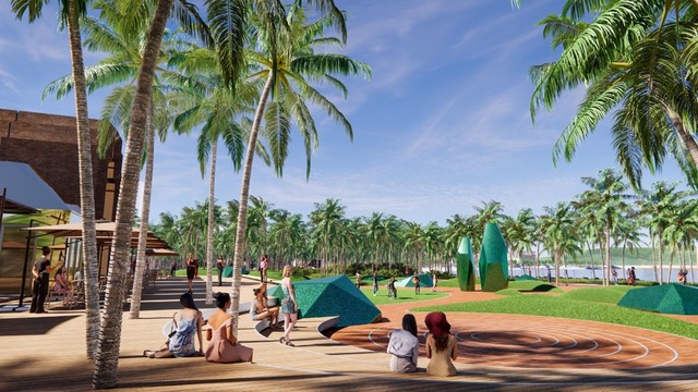 Hệ tiện ích all-in-one ngay dưới chân tòa tháp căn hộ The Xanh 1 (Ảnh: Sun Property) Hệ tiện ích all-in-one ngay dưới chân tòa tháp căn hộ The Xanh 1 (Ảnh: Sun Property)