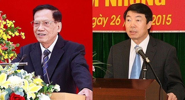 Cựu Bí thư Tỉnh ủy Phú Thọ Ngô Đức Vượng (ảnh trái) và Nguyễn Doãn Khánh. Cựu Bí thư Tỉnh ủy Phú Thọ Ngô Đức Vượng (ảnh trái) và Nguyễn Doãn Khánh.