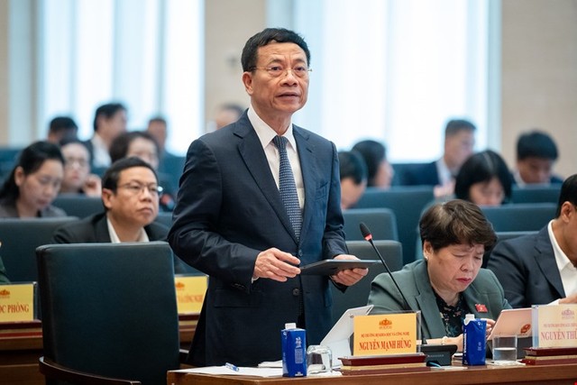 Bộ trưởng Bộ Khoa học và Công nghệ Nguyễn Mạnh Hùng phát biểu tại Hội nghị. Bộ trưởng Bộ Khoa học và Công nghệ Nguyễn Mạnh Hùng phát biểu tại Hội nghị.