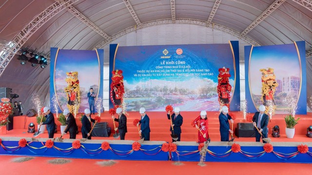 Lễ khởi công công trình nhà ở xã hội thuộc đại đô thị Sun Urban City và dự án hạ tầng khu đại học Nam Cao