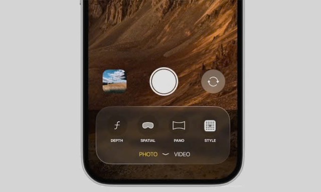 Thiết kế giao diện ứng dụng chụp ảnh được cho là của iOS 19. Ảnh: Macrumors Thiết kế giao diện ứng dụng chụp ảnh được cho là của iOS 19. Ảnh: Macrumors