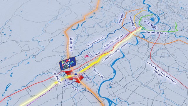 Sun Mega City có lợi thế kết nối hoàn hảo với trong – ngoài nước nhờ hệ thống giao thông huyết mạch Sun Mega City có lợi thế kết nối hoàn hảo với trong – ngoài nước nhờ hệ thống giao thông huyết mạch