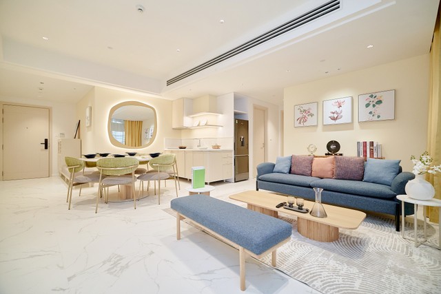 Cận cảnh không gian sống bên trong căn hộ mẫu Xanh Island (Ảnh: Ánh Dương) Cận cảnh không gian sống bên trong căn hộ mẫu Xanh Island (Ảnh: Ánh Dương)