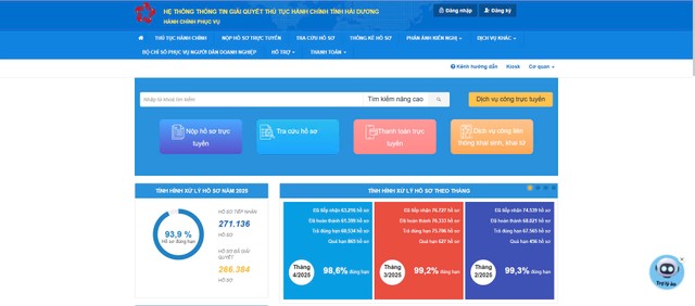 Ứng dụng trợ lý ảo được Sở Khoa học và Công nghệ Hải Dương đưa vào sử dụng để thực hiện trò chuyện, hỗ trợ giải quyết thủ tục hành chính trực tuyến.