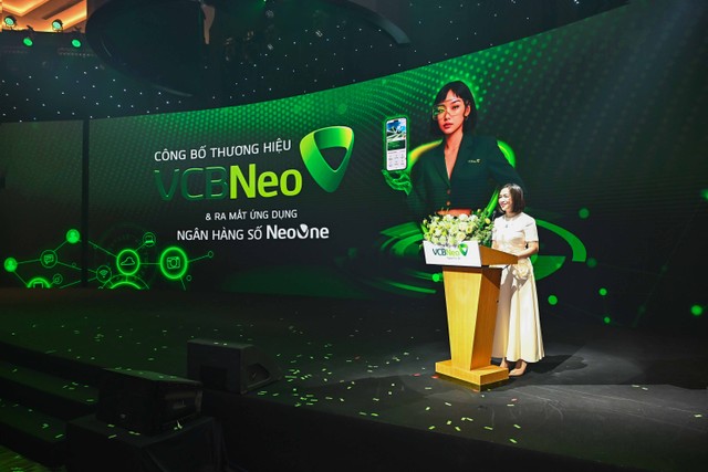 Bà Nguyễn Thị Kim Oanh - Thành viên Hội đồng quản trị Vietcombank phát biểu tại sự kiện