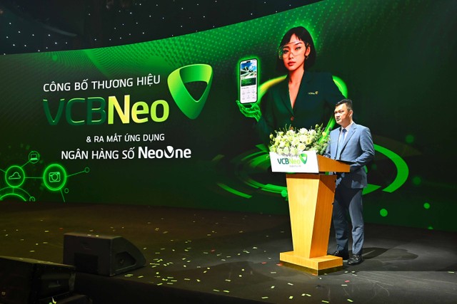Ông Nguyễn Anh Tuấn - Tổng Giám đốc VCBNeo phát biểu tại sự kiện