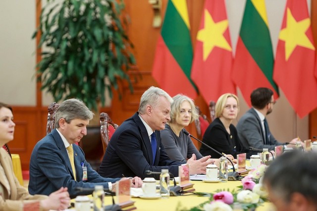 Tổng thống Gitanas Nauseda khẳng định coi trọng vai trò và vị thế của Việt Nam tại khu vực và trên thế giới. Ảnh: Đức Thanh Tổng thống Gitanas Nauseda khẳng định coi trọng vai trò và vị thế của Việt Nam tại khu vực và trên thế giới. Ảnh: Đức Thanh