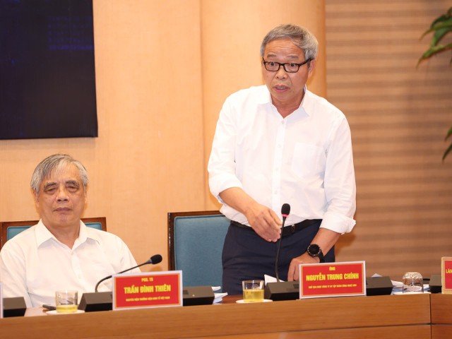 Ông Nguyễn Trung Chính, Chủ tịch HĐQT Công ty cổ phần Tập đoàn Công nghệ CMC phát biểu. Ảnh: Viết Thành