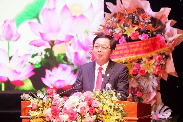 Bí thư Tỉnh ủy Gia Lai Hồ Quốc Dũng phát biểu nhận nhiệm vụ.