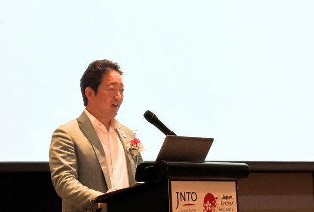 Ông Ishikawa Isamu, Phó Đại sứ Nhật Bản tại Việt Nam phát biểu tại Hội thảo. Ảnh: Hồ Hạ.
