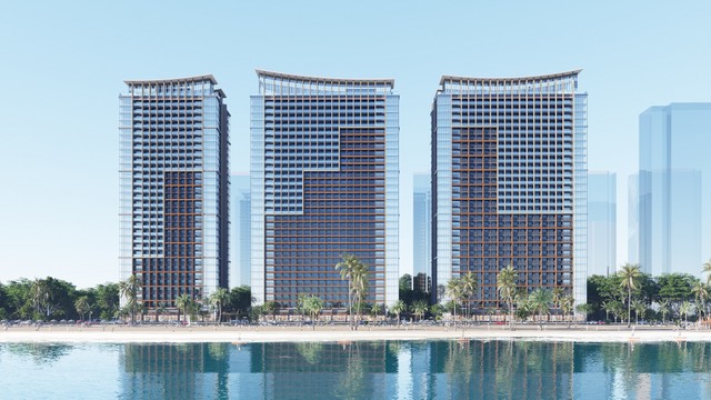 Phối cảnh 3 tòa tháp căn hộ thuộc tổ hợp Sun Centro Town