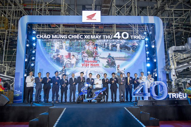 Honda Việt Nam vừa đạt mốc xuất xưởng chiếc xe máy thứ 40 triệu vào tháng 6/2025.