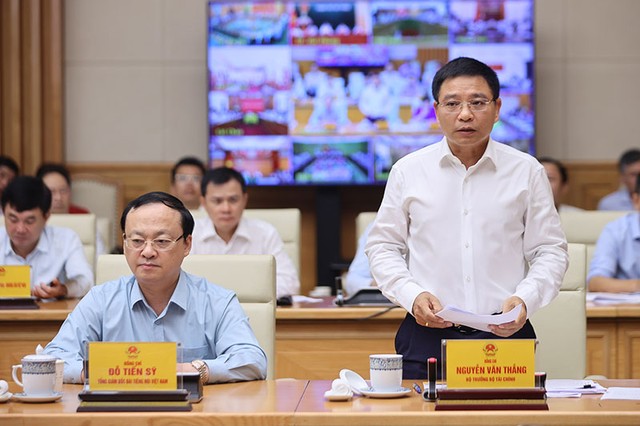 Bộ trưởng Bộ Tài chính Nguyễn Văn Thắng cho biết, Bộ đã tham mưu xây dựng 2 kịch bản tăng trưởng kinh tế năm 2025. Ảnh: Nhật Bắc