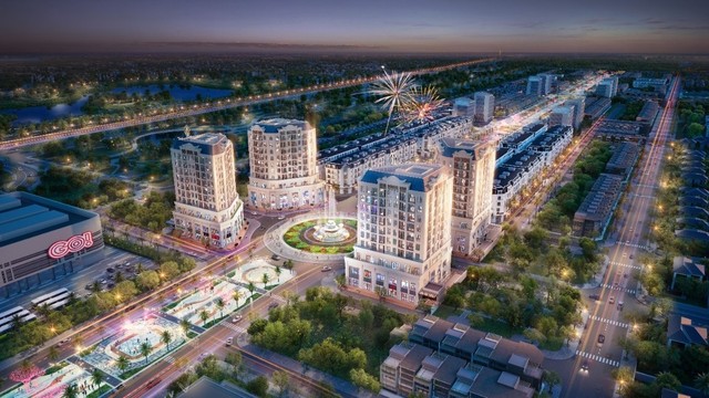 Phối cảnh phân khu 4 tòa cao tầng dự án HP Intermix Bắc Giang