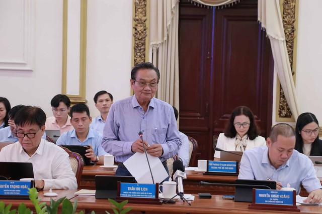 TS. Trần Du Lịch cho rằng TP.HCM cần đặt mình là địa phương đi tiên phong trong kỷ nguyên mới, là nơi có điều kiện thực hiện tốt nhất, hiệu quả nhất bộ tứ trụ cột. Ảnh: Trọng Tín TS. Trần Du Lịch cho rằng TP.HCM cần đặt mình là địa phương đi tiên phong trong kỷ nguyên mới, là nơi có điều kiện thực hiện tốt nhất, hiệu quả nhất bộ tứ trụ cột. Ảnh: Trọng Tín