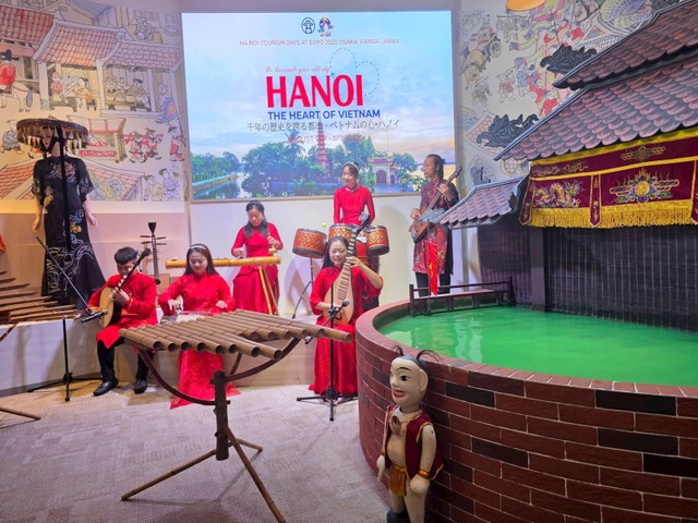 Không gian giới thiệu văn hoá, di sản Hà Nội tại World Expo 2025 - Nhật Bản. Ảnh: D.L