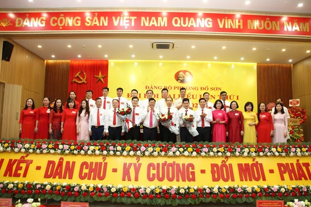Đại hội đã công bố Quyết định của Ban Thường vụ Thành ủy chỉ định 27 đồng chí tham gia Ban Chấp hành Đảng bộ phường Đồ Sơn nhiệm kỳ 2025 - 2030