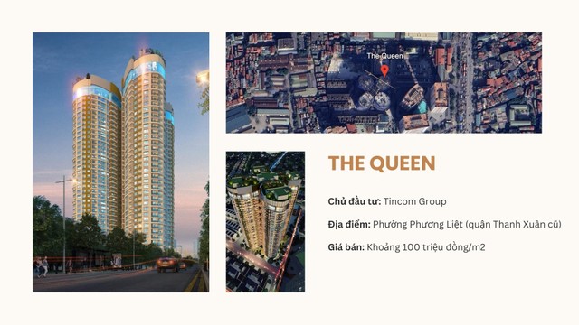 Dự án The Queen nổi bật nhờ vị trí nằm gần đường Giải Phóng.
