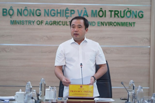 Quyền Bộ trưởng Bộ Nông nghiệp và Môi trường Trần Đức Thắng chủ trì cuộc họp ngày 11/9. Quyền Bộ trưởng Bộ Nông nghiệp và Môi trường Trần Đức Thắng chủ trì cuộc họp ngày 11/9.