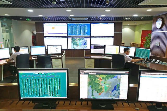 Trung tâm điều khiến Hệ thống điện quốc gia. Ảnh ICON