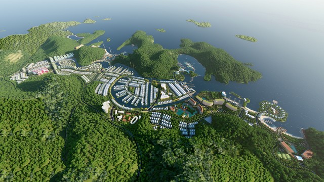 Phối cảnh tổng thể dự án Cát Bà Amatina