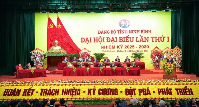 Đại hội đại biểu Đảng bộ tỉnh Ninh Bình lần thứ I, nhiệm kỳ 2025 - 2030.
