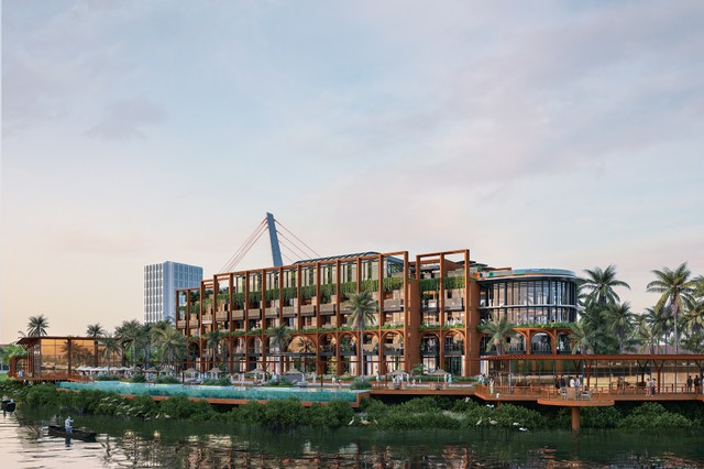 Khu nghỉ dưỡng tại Đảo Xanh bên sông Hàn, Đà Nẵng