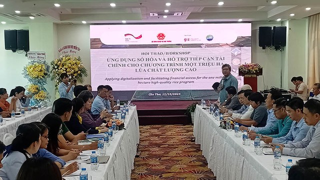 Tiến sỹ Trần Minh Hải - Phó Hiệu trưởng Trường Chính sách công và Phát triển nông thôn đề xuất 4 giải pháp đột phá tiếp cận tín dụng cho Đề án 1 triệu ha lúa chất lượng cao phát thải thấp vùng ĐBSCL