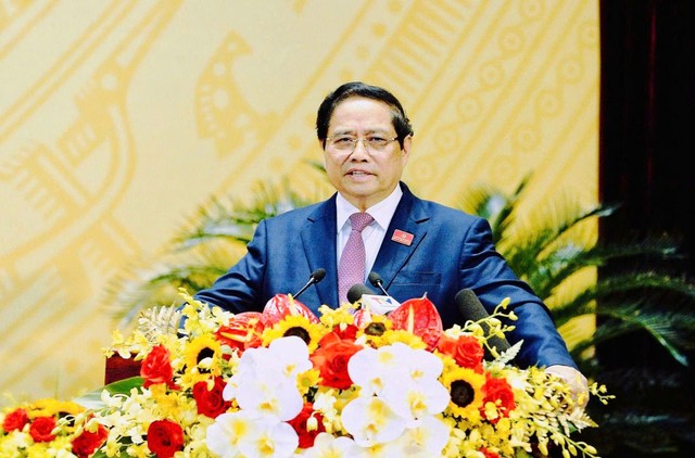 Thủ tướng Chính phủ Phạm Minh Chính phát biểu chỉ đạo tại Đại hội
