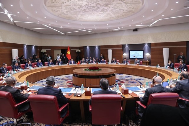 Toàn cảnh buổi hội đàm. Ảnh: VGP.
