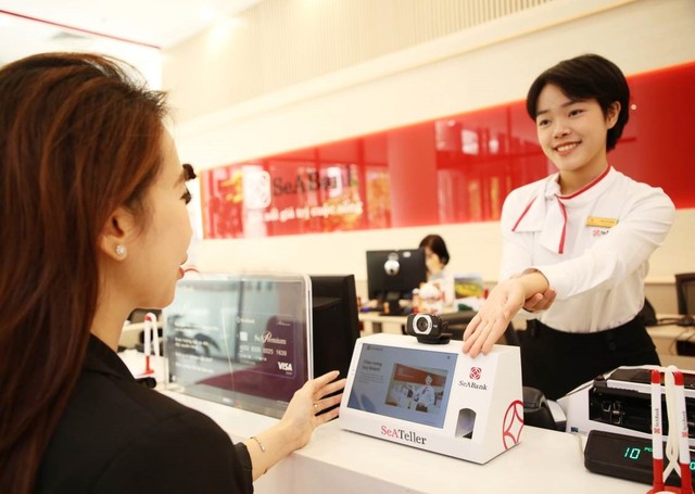 Phần mềm hỗ trợ quầy SeATeller giúp SeABank tự động hóa quy trình giao dịch.