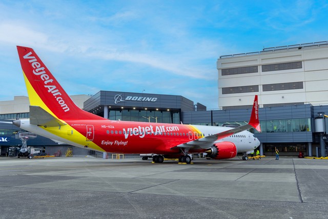 Tàu bay Boeing đầu tiên của Vietjet cất cánh từ sân bay Quốc tế King County (Boeing Field) tại Seattle