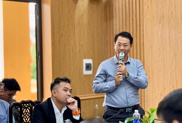 Ông Nguyễn Tiến Đạt, Phó Chủ tịch Hiệp hội Du lịch Hà Nội phát biểu tại Hội nghị.