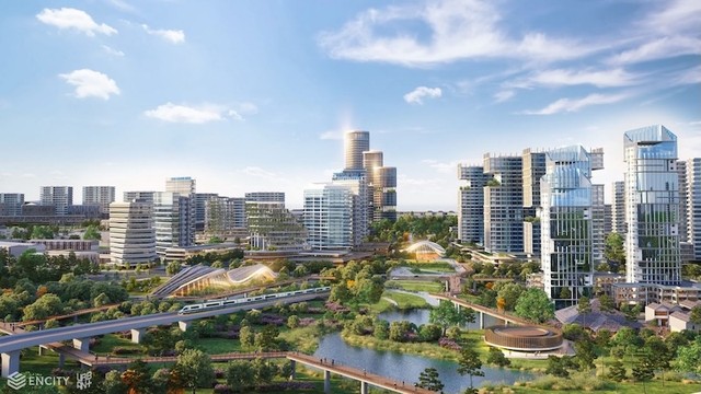 Phối cảnh trung tâm hành chính Biên Hòa Đông Phố. Ảnh: EnCity Phối cảnh trung tâm hành chính Biên Hòa Đông Phố. Ảnh: EnCity