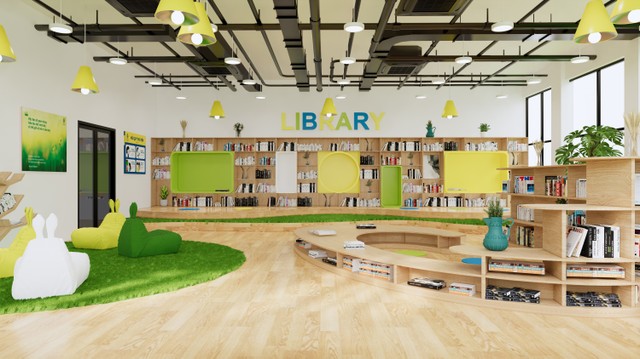 Thư viện tại trường học Pathway Tuệ Đức