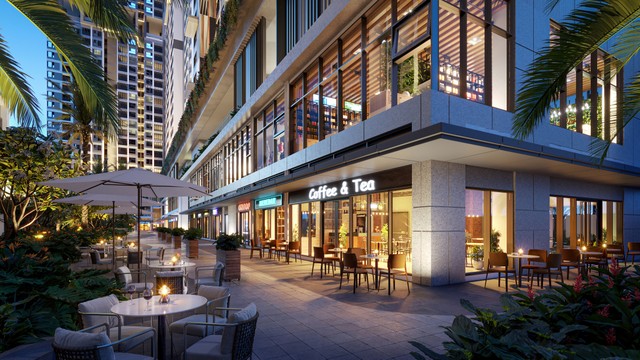 Shop khối đế tại nội khu dự án The Gió Riverside