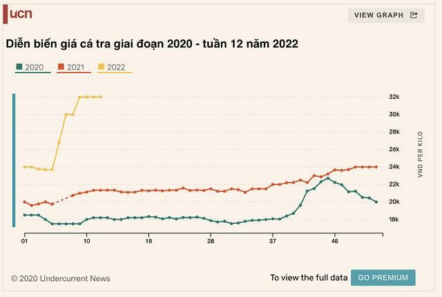 Giá cá nguyên liệu tăng vọt Giá cá nguyên liệu tăng vọt
