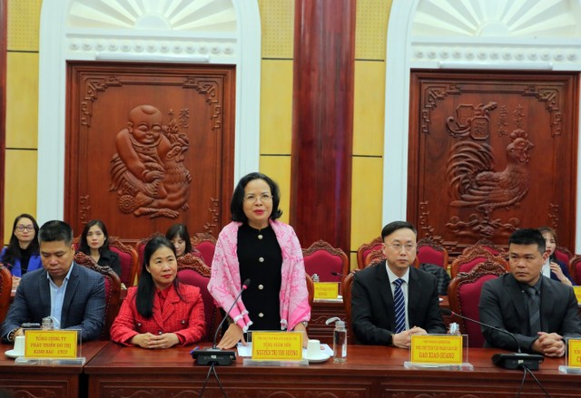 Bà Nguyễn Thị Thu Hương – Tổng giám đốc KBC phát biểu tại sự kiện