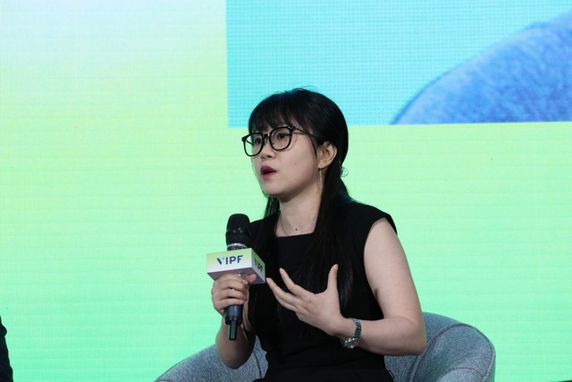 Bà Đỗ Ngọc Diệp, Quản lý Chương trình công trình xanh, công trình thích ứng rủi ro khí hậu Việt Nam, IFC (Ảnh: Lê Toàn)