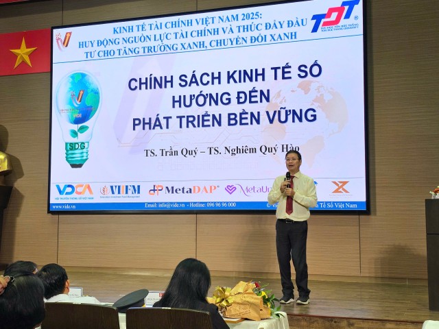 TS Trần Quý, Viện trưởng Viện Phát triển Kinh tế số Việt Nam. TS Trần Quý, Viện trưởng Viện Phát triển Kinh tế số Việt Nam.