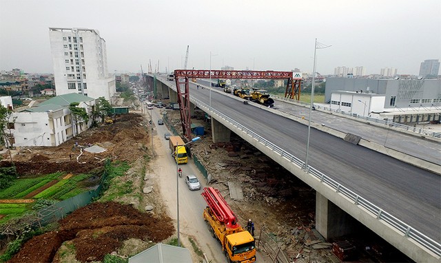 Thông xe cầu vượt “khủng” nhất Hà Nội ảnh 9