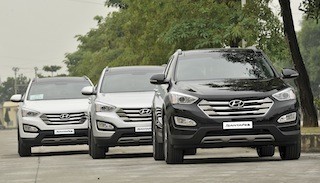 Hyundai SantaFe có giá từ 1,13 tỷ đồng 