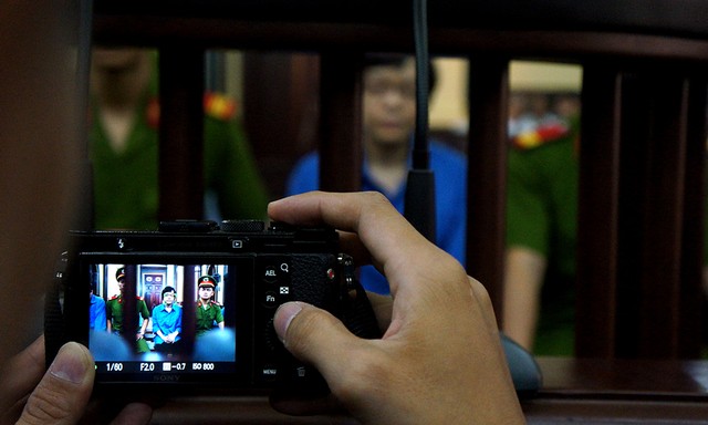 Các bị cáo trước tòa