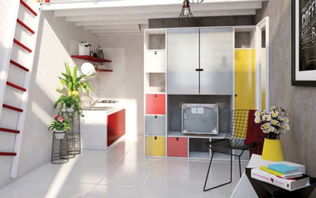 Triển khai nhà ở 25 m2 sắp có lối ra