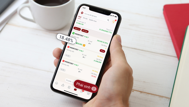 App Entrade X của DNSE rút gọn tối đa các bước giao dịch và có tỷ lệ cọc mở hợp đồng rẻ nhất thị trường.