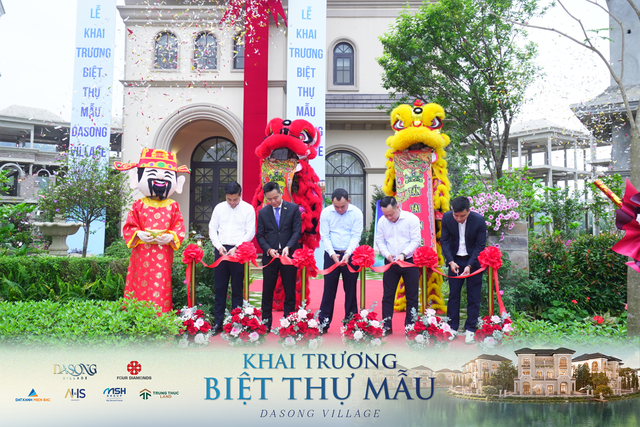 Chính thức khai trương biệt thự mẫu Dasong Village. Chính thức khai trương biệt thự mẫu Dasong Village.